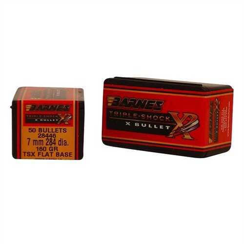 Barnes Bullets 7mm Caliber 160 Grain Triple Shok X Flat Base (Per 50) 28446