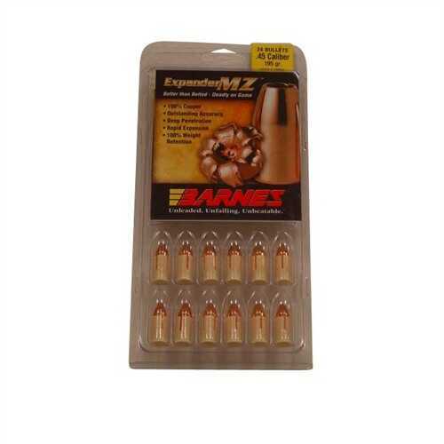 Barnes Bullets 45 Caliber Expander MZ 195 Grain (Per 24) 40052