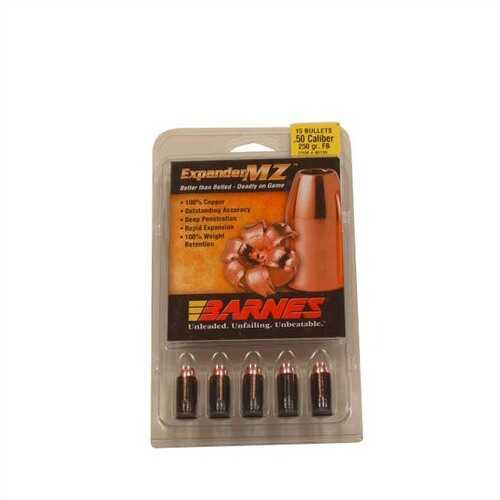 Barnes Bullets 50 Caliber 250 Grain Expander Muzzleloader (Per 15) 45126