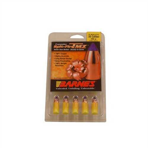 Barnes Bullets 50 Caliber 290 Grain SpitFire Muzzleloader (Per 15) 45175