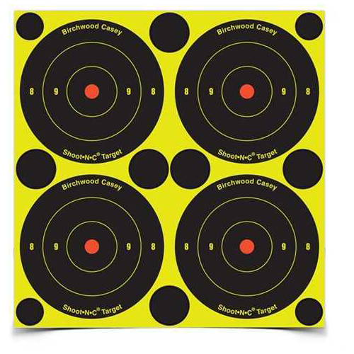 Birchwood Casey Shoot-N-C Targets: Bulls-Eye 3" Round (Per 48) 34315