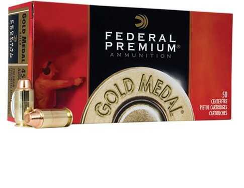 45 ACP 50 Rounds Ammunition Federal Cartridge 185 Grain Full Metal Jacket