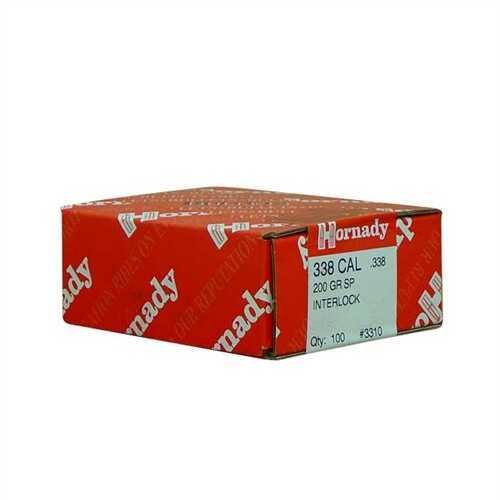 Hornady 338 Caliber Bullets 200 Grains SP (Per 100) 3310
