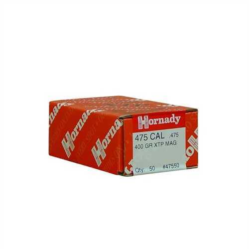 Hornady 475 Caliber Bullets 400 Grains XTP (Per 50) 47550