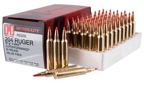 204 Ruger 50 Rounds Ammunition Hornady 32 Grain Ballistic Tip