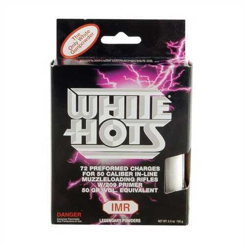 IMR White Hot Pellets 50 Gr. 50 Caliber 72 charges/Pack IMRWHP50