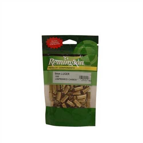 Remington 9mm Luger Pistol Brass, 100 Per Bag Md: REMRC9MM