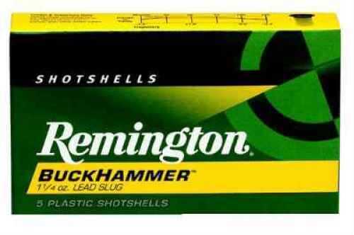 20 Gauge 5 Rounds Ammunition Remington 3" 1 oz Lead #Slug