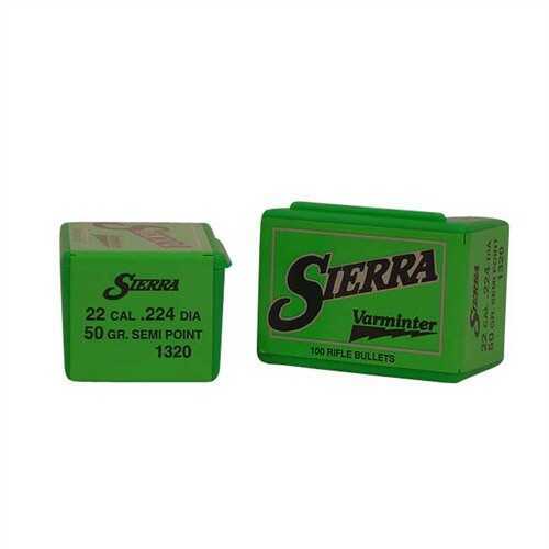 Sierra 22 Caliber (.224) 50 Grains SMP (Per 100) 1320