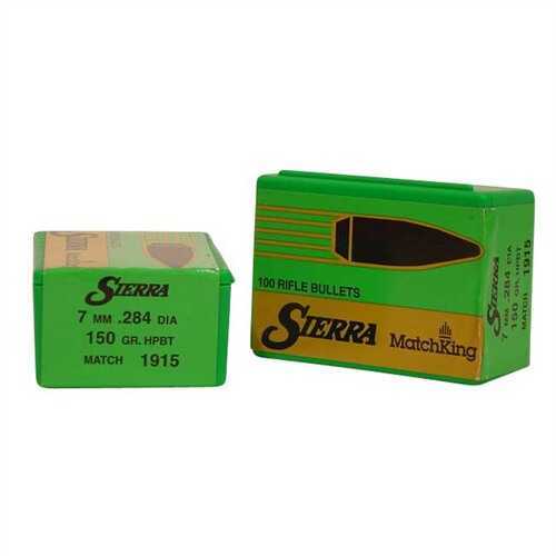 Sierra 7mm/284 Caliber 150 Grains HPBT Match (Per 100) 1915