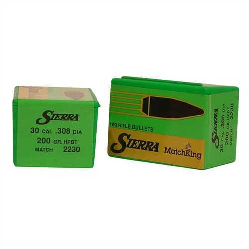 Sierra 30 Caliber 200 Grains HPBT Match (Per 100) 2230