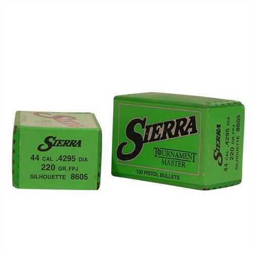 Sierra 44 Caliber 220 Grains FPJ Match (Per 100) 8605