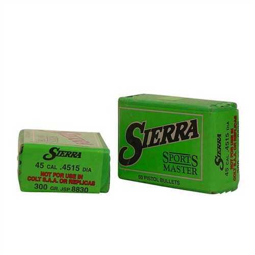 Sierra 45 Caliber 300 Grains JSP (Per 50) 8830