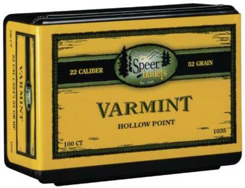 Speer 22 Caliber (.224) 52 Grains HP (Per 100) 1035