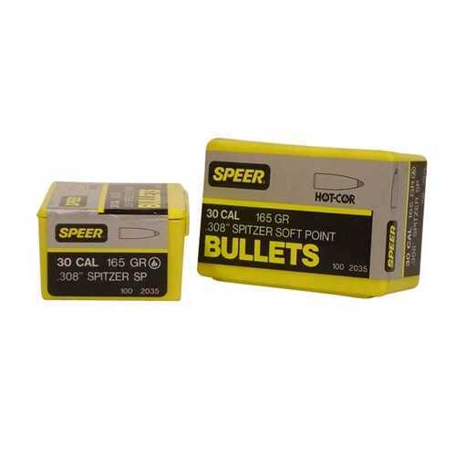 Speer 30 Caliber 165 Grains Spitzer SP (Per 100) 2035