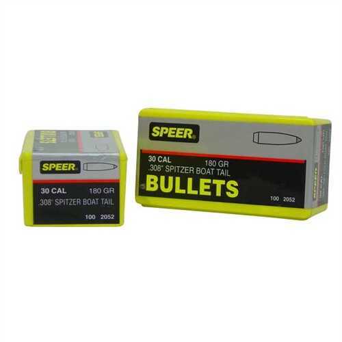 Speer 30 Caliber 180 Grains Spitzer SP BT (Per 100) 2052