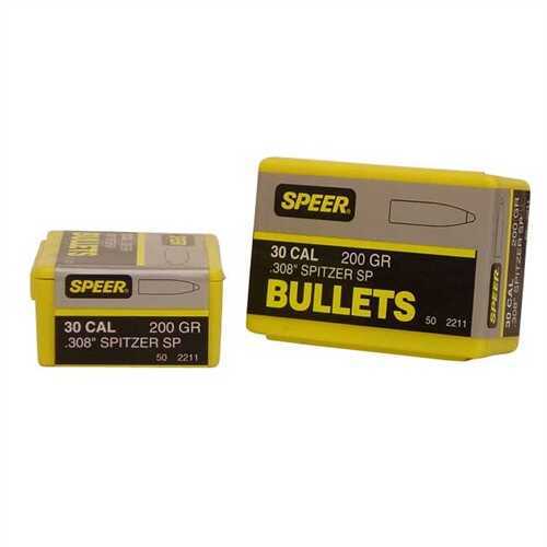 Speer 30 Caliber 200 Grains Spitzer SP (Per 50) 2211