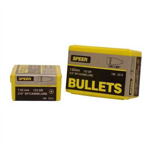 Speer 7.62mm Caliber 123 Grains SP/Cann (Per 100) 2213