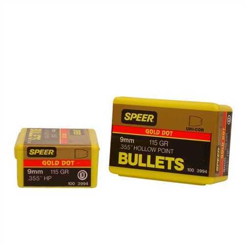 Speer Bullets, 9mm 115 Grains GDHP - Brand New In Package