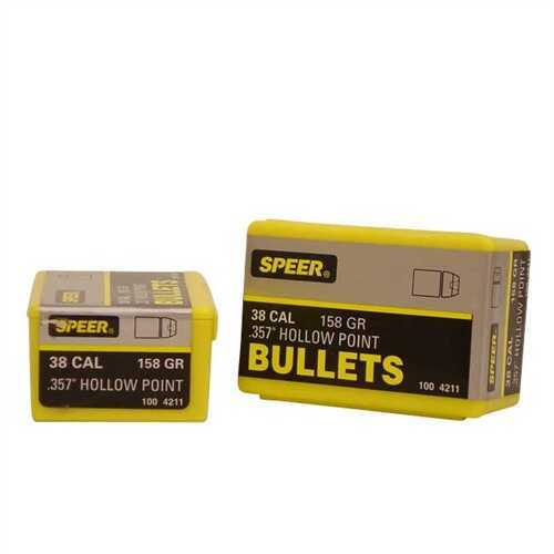 Speer 38/357 Caliber (Per 100) 158 Grains JHP 4211