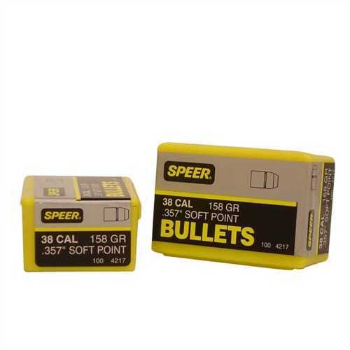 Speer 38/357 Caliber (Per 100) 158 Grains JSP 4217