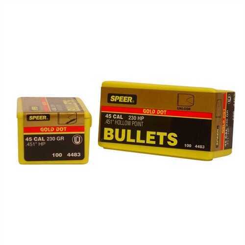 Speer 45 Caliber 230 Grains GD HP (Per 50) 4483