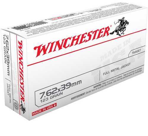 Winchester Ammo 7.62x39mm 123 gr Full Metal Jacket Ammo 20 Round Box