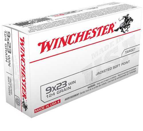 9X23mm Winchester 50 Rounds Ammunition 124 Grain Soft Point