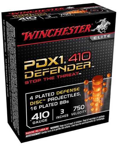 410 Gauge 10 Rounds Ammunition <span style="font-weight:bolder; ">Winchester</span> 3" 16 Pellets Lead #BB