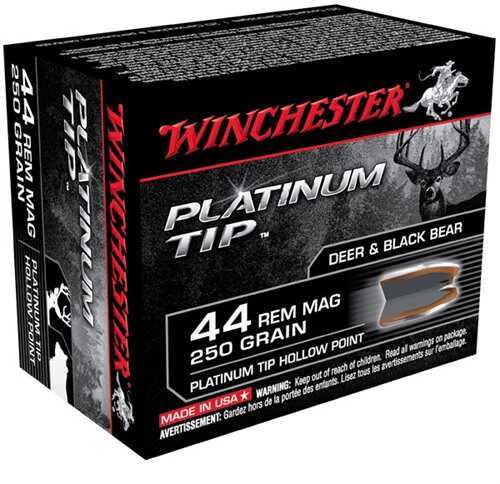 44 Rem Magnum 20 Rounds Ammunition Winchester 250 Grain Hollow Point