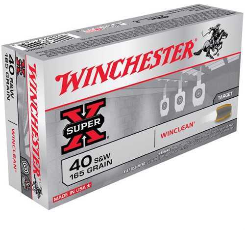 40 S&W 50 Rounds Ammunition Winchester 165 Grain Soft Point