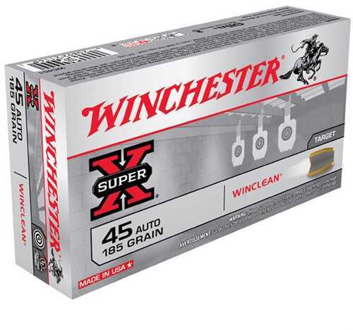 45 ACP 50 Rounds Ammunition Winchester 185 Grain Soft Point