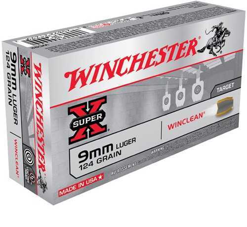 9mm Luger 50 Rounds Ammunition Winchester 124 Grain Soft Point