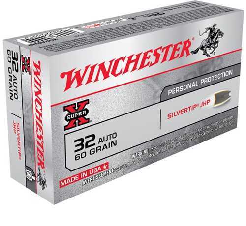 32 ACP 50 Rounds Ammunition Winchester 60 Grain Hollow Point