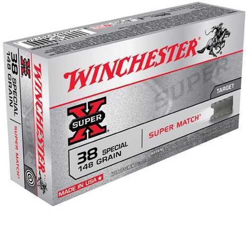 38 Special 50 Rounds Ammunition Winchester 148 Grain Lead