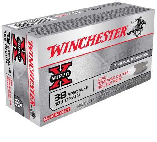 38 Special 50 Rounds Ammunition Winchester 158 Grain Semi-Wadcutter