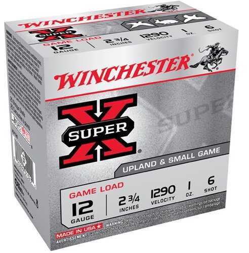 12 Gauge 25 Rounds Ammunition Winchester 2 3/4" 1 oz Lead #6