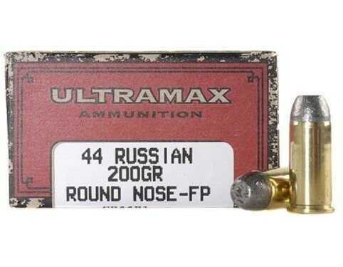 44 Russian 50 Rounds Ammunition Ultramax 200 Grain Lead