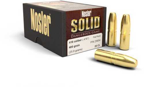 Nosler Solids Bullets 416 Caliber 400 Grain Flat Point (Per 25) 23654