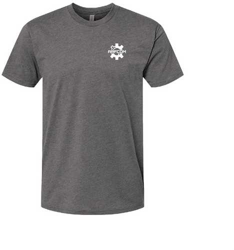 ARFCOM Badged Bolt Face T-Shirts Gray Large-img-0