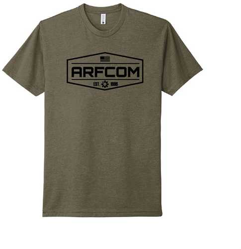 ARFCOM Shield Logo T-Shirts Olive Large
