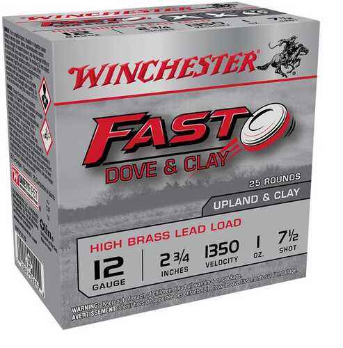 Winchester Fast Dove 12 Gauge 2 3/4" 1oz 7.5 shot 25 rounds