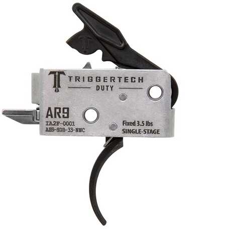 TriggerTech Ah9SDB33NNC Duty Curved Single-Stage 3.50 Lbs Draw Weight Fits AR-9