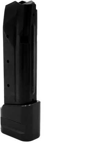 Shield Arms S15Me5INSG3Black S15 Magazine Gen 3 15Rd For Glock 43X/48, Black Nitride Steel, With +5Rd Mag Extension