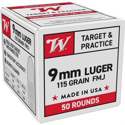 USA White Box 9MM Luger Handgun Ammo