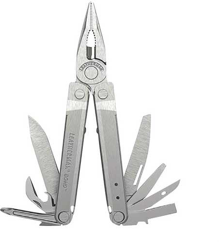 Leatherman Bond Full-Size Multi-Tool, 14 Tools In One, Stainless Steel, Black Nylon Sheath