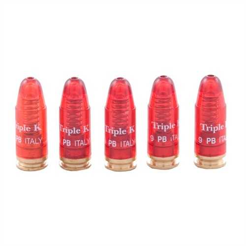 Triple-K Deluxe Snap Caps Dummy Rounds 9mm Luger 5 Rounds