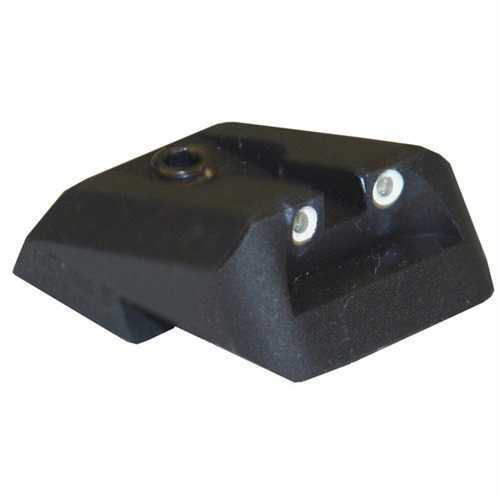 Novak Tritium Lo-Mount 1911 Rear Night Sight 2-Dot Wide-Notch, Frt St .175"-.200", Rr Bld .720"x.450"