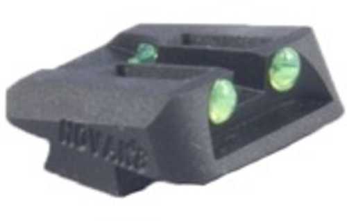 Novak Fiber Optic Rear Sight, .060", Green, For Glock Universal Handguns