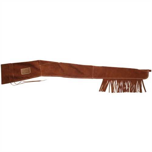 Brownells Fringed Soft Gun Cover Size 66 for Rifle / Shotgun, Brown